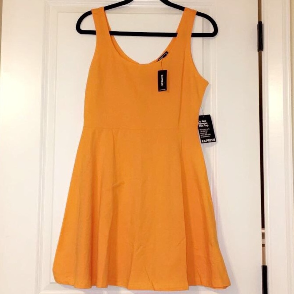 Soft Orange Babydoll Dress